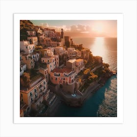 Sunset On The Coast Art Print