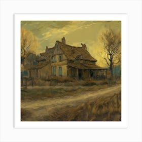 Old House In The Countryside Art Print