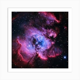 A Galaxy Of Hues Blending Forming A Celestial Pink Nebula Radiant In Cosmic Space Captured As If 2 1 Art Print