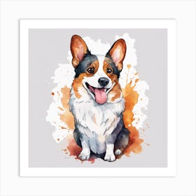 Corgi Dog Art Print