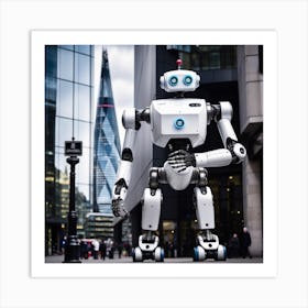 Robot In London 5 Art Print