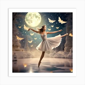 Ballerina In Bliss Art Print