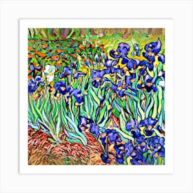 Irises Vincent Van Gogh Art Print Art Print