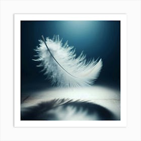 White Feather 1 Art Print