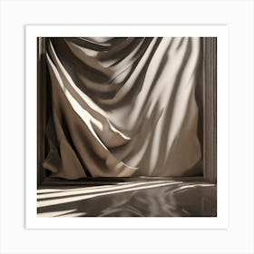 Draped Curtains Art Print