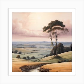Landscape By John Wilson Art Print