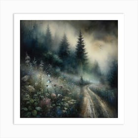 Road In The Forest Art Print