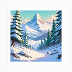 Winter Landscape 3 Art Print