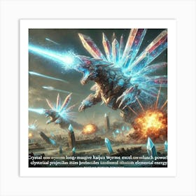 Crystal Wyrms Long Range Bombardment Art Print