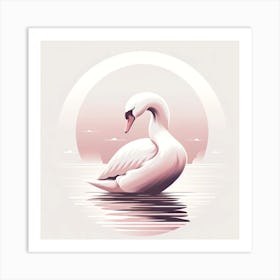 Swan Art Art Print