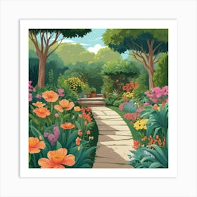 Garden Path Art Print