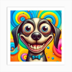 Funny Dog Art Print