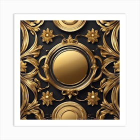 Gold Ornate Frame Art Print