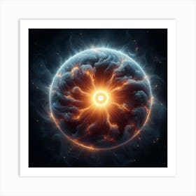 Planetary Explosion Art Print