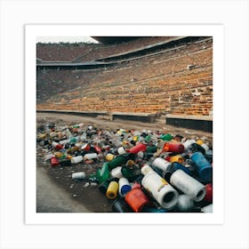 Stadium Trash 1 Art Print