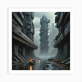 Futuristic City 3 Art Print