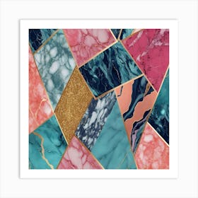 Abstract Marble Wall Art Art Print