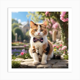 Cat In A Bow Tie Art Print