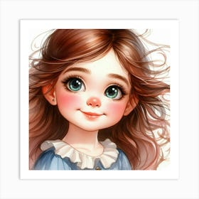 Cute Little Girl 3 Art Print