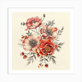 Flower Bouquet Art Print