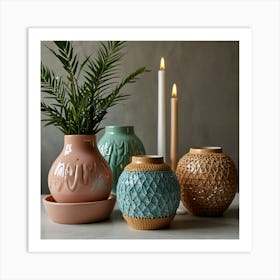 Ceramic Vases Art Print