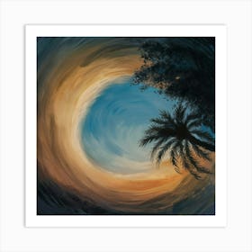 Sunset In A Spiral Art Print