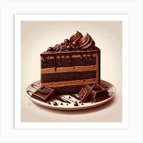 Chocolate Cake 4 Art Print