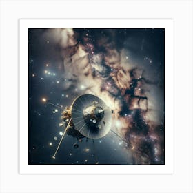 Spacecraft In Space 1 Art Print