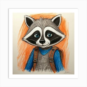 Raccoon 16 Art Print