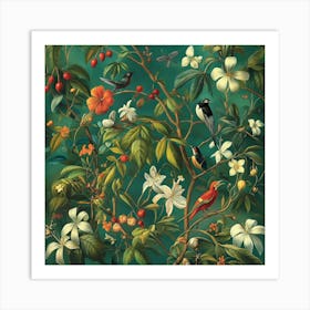 Birds In The Tree Art Art Print