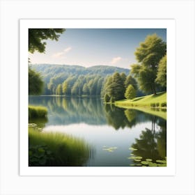 Lake - Lake Stock Videos & Royalty-Free Footage 2 Art Print