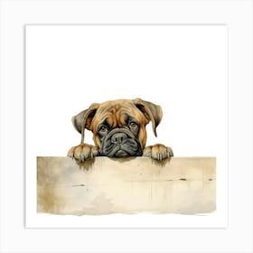 Boxer Dog 17 Art Print