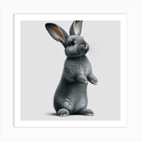 Rabbit Standing Up Art Print