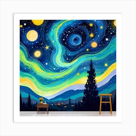 Starry Night 60 Art Print