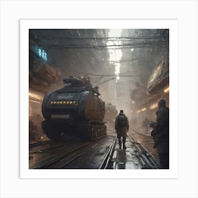 Cyberpunk City 1 Art Print