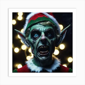 Zombie Elf 1 Art Print