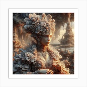 Woman In A Fantasy World Art Print