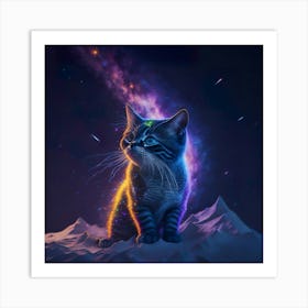 Cat Galaxy (84) Art Print