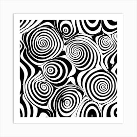 Abstract Swirls Art Print