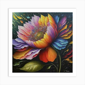 Colorful Flower Art Print