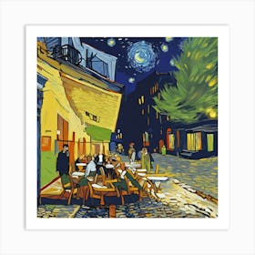 Cafe Terrace At Night, Van Gogh 11 Art Print