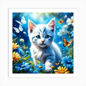 Hey Kitty Kitty Art Print