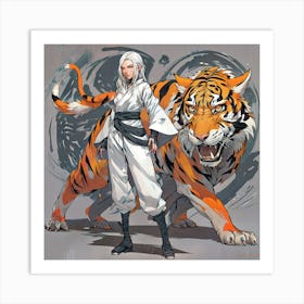 Tiger Maiden Art Print