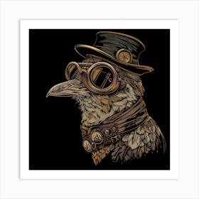 Steampunk Bird 2 Art Print