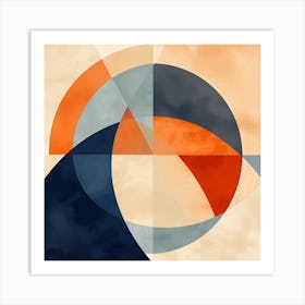 Abstract Circles Canvas Print Art Print