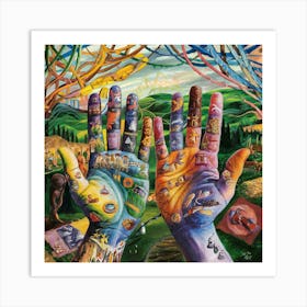 Hands Of The World Art Print