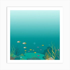 Underwater Seascape Art Print