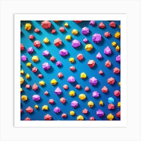 Colorful Climbing Wall Art Print