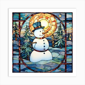 Snowman Art Print