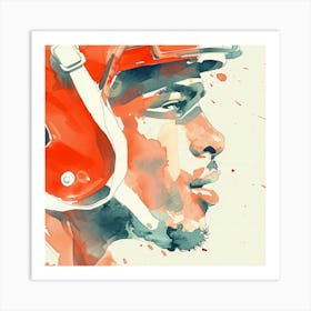 Cleveland Browns Football Player Art Print